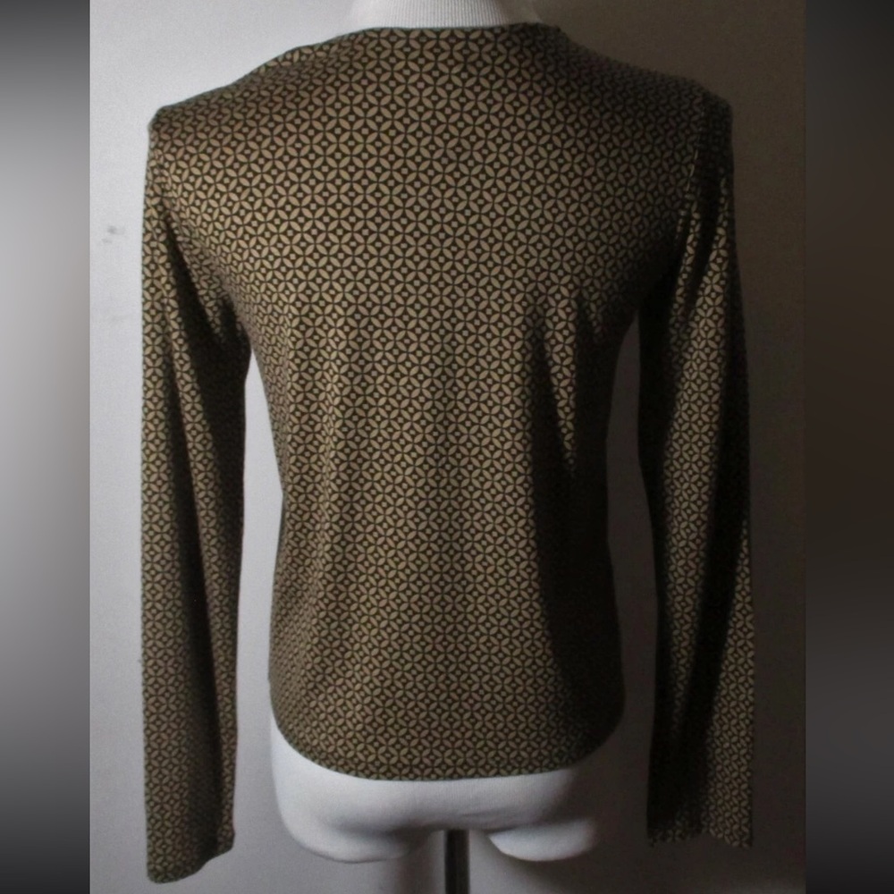 J. Jill Black and Tan Open-Front Cardigan - Picture 9 of 9